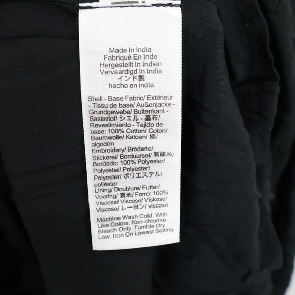 J.Crew Sorrento Dress Cotton Voile Black Size XS Petite NWT - Picture 9 of 9